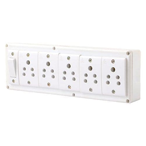 SPIKE GUARD 1 SWITCH FITTED WITH 5 ANCHOR SOCKET view 2