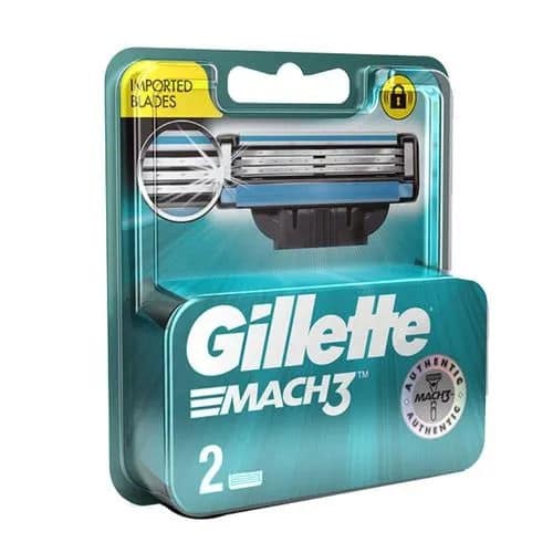 Gillette Mach3 - Manual Shaving Razor Blades Cartridge, 2 pcs view 2