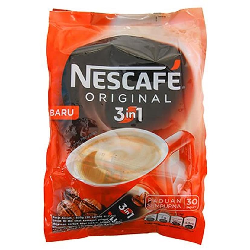 Nescafe Gold Original 3 In 1 Baru Coffee, 525 G (30 Sachet X 17.5 G Each)