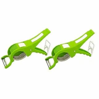 Veg Cutter Sharp Stainless Steel 5 Blade Vegetable Cutter with Peeler (Pack of -2)