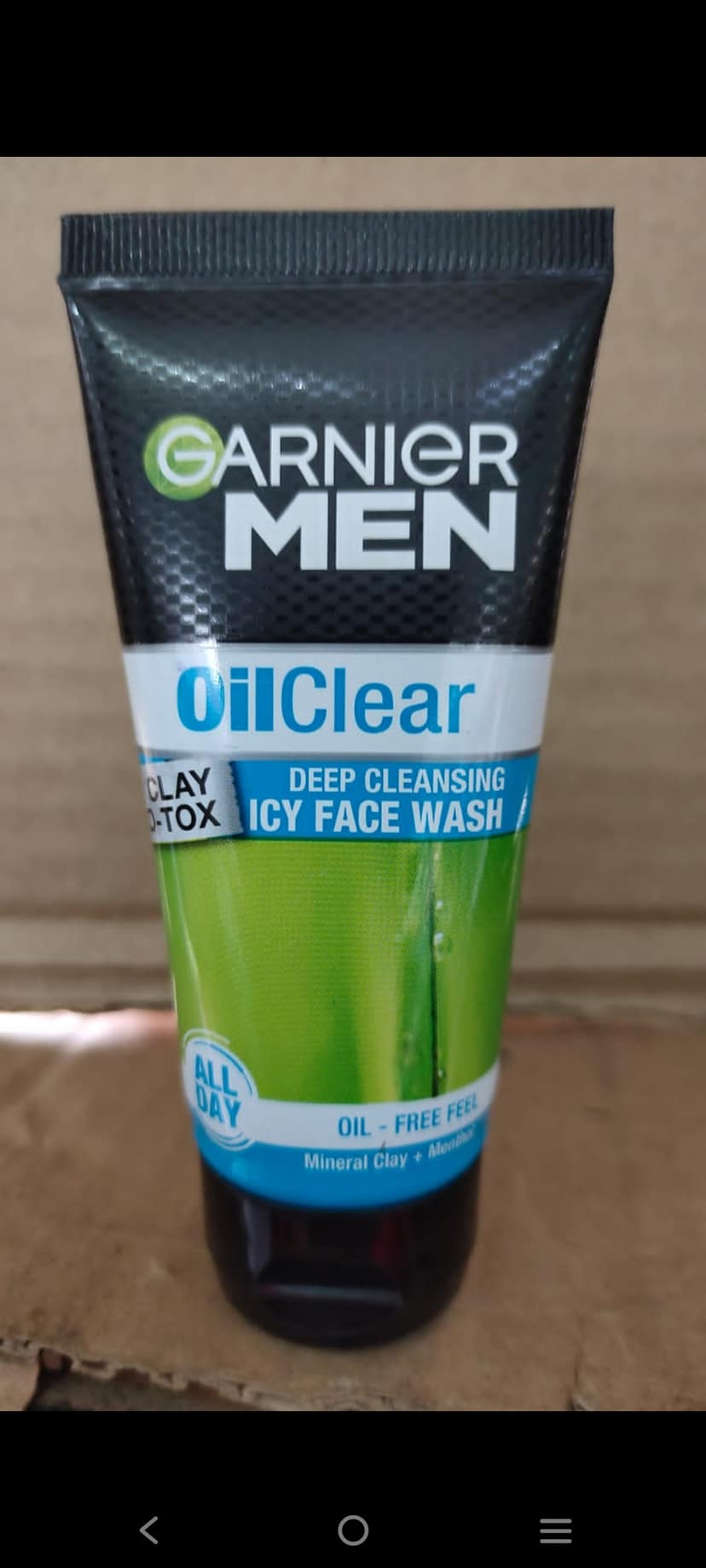 Garnier men oil clear icy face wash