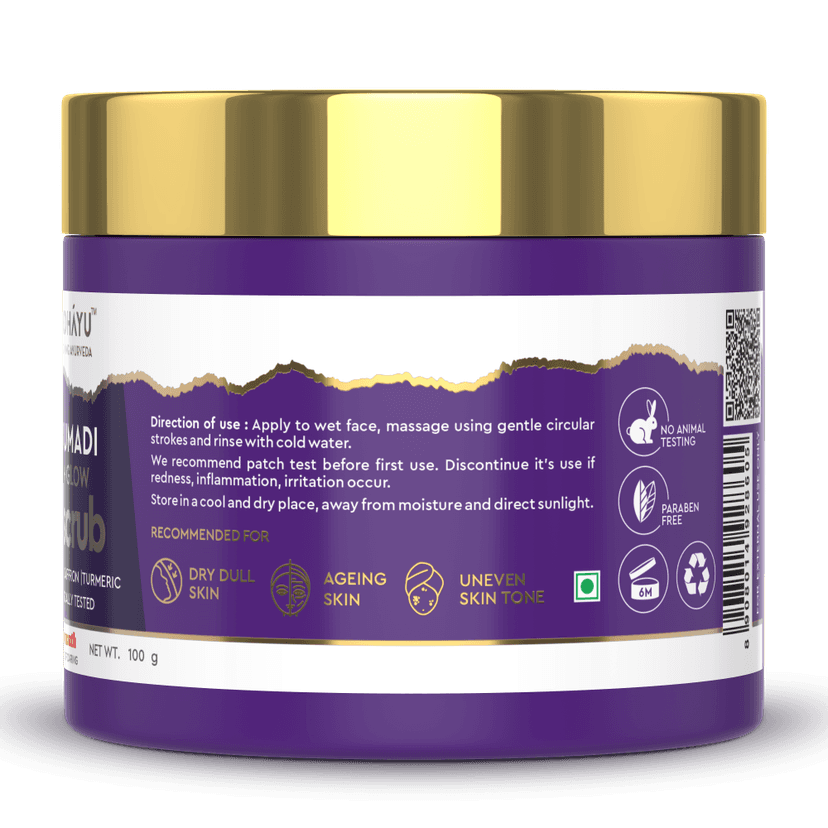 Baidyanath Siddhayu Kumkumadi Detan plus Glow Face Scrub 100 Gms view 4