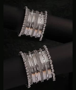 Sukkhi Silver Bangle Set ( Pack of 1 )