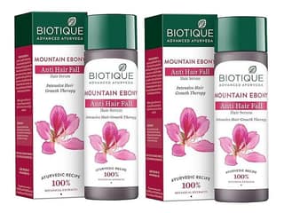 Biotique Bio Mountain Ebony Vitalizing Serum For Falling Hair, 120Ml (Pack Of 2)