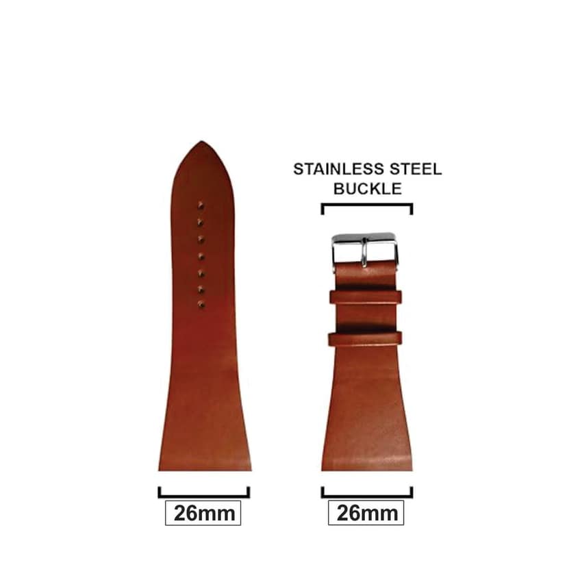 Genuine Leather 26mm Watch Strap Compatible with POLICE Watches | Premium Replacement Band with Installation Tool | Durable & Stylish Wrist Strap for Men view 4