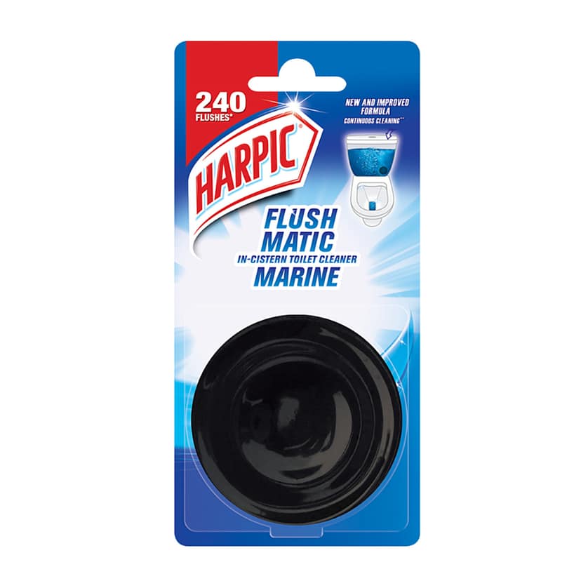 Harpic Flushmatic In-Cistern Toilet Cleaner Block, Marine, 50 G view 2