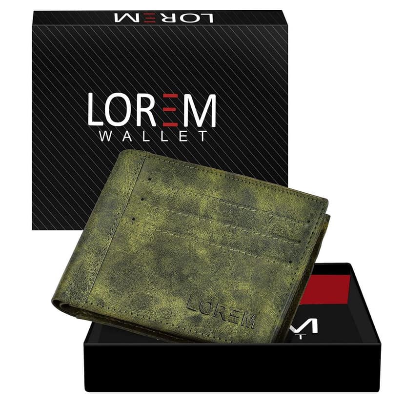 Out Side Card Slot Bi-Fold Premium Faux Leather 6 ATM Card Slots Wallet for Men-B view 2