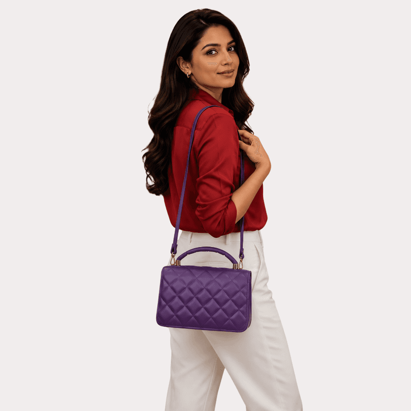 Crystal Pearl Luxe Statement Handbag view 2