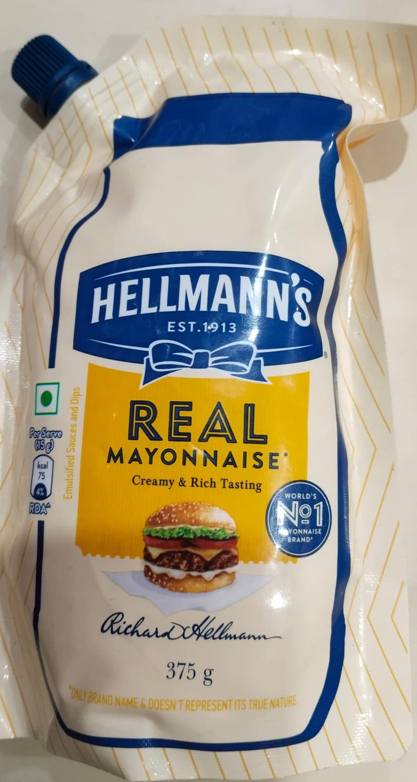 Hellmanns real mayonnaise creamy & rich tasting 375 g