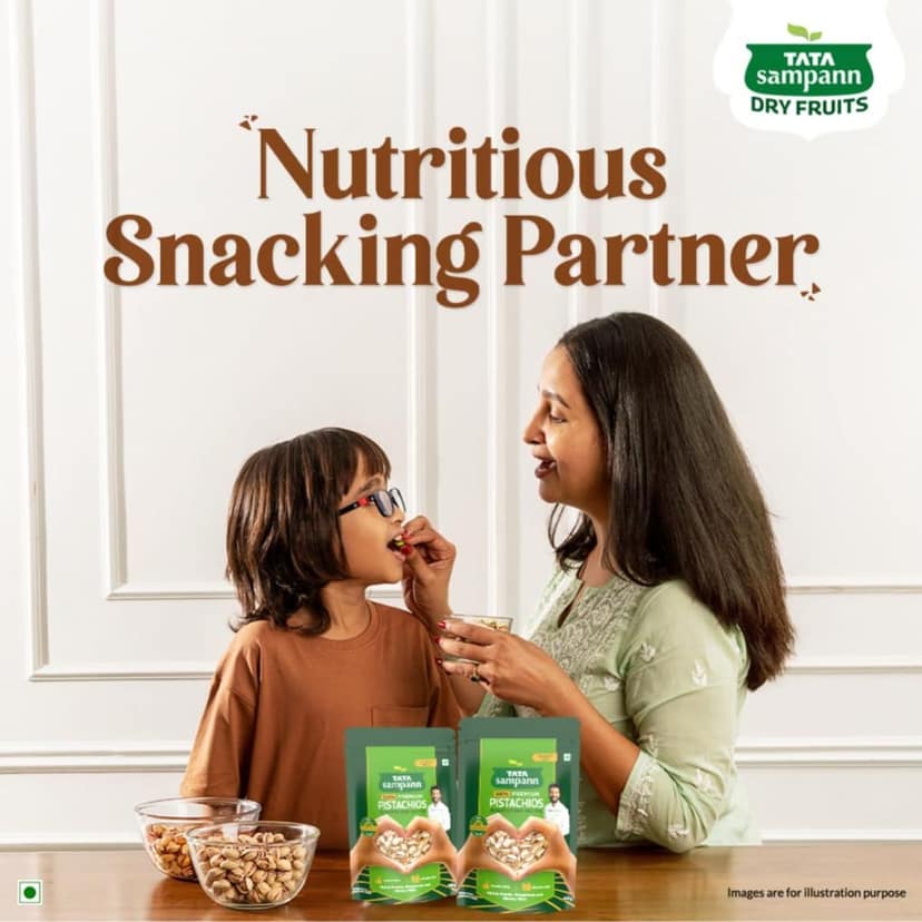 Tata Sampann Pistachios Roasted & Salted, Pista, 200g, Rich In Protein, Phosphorus, & Dietary Fibre, Premium Nuts & Dry Fruits, Shelled Nuts, Crunchy & Delicious Healthy Snack view 8