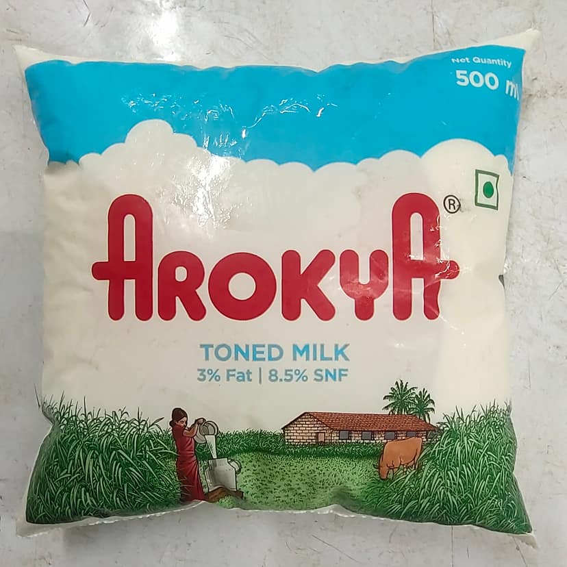 Arokya toned milk