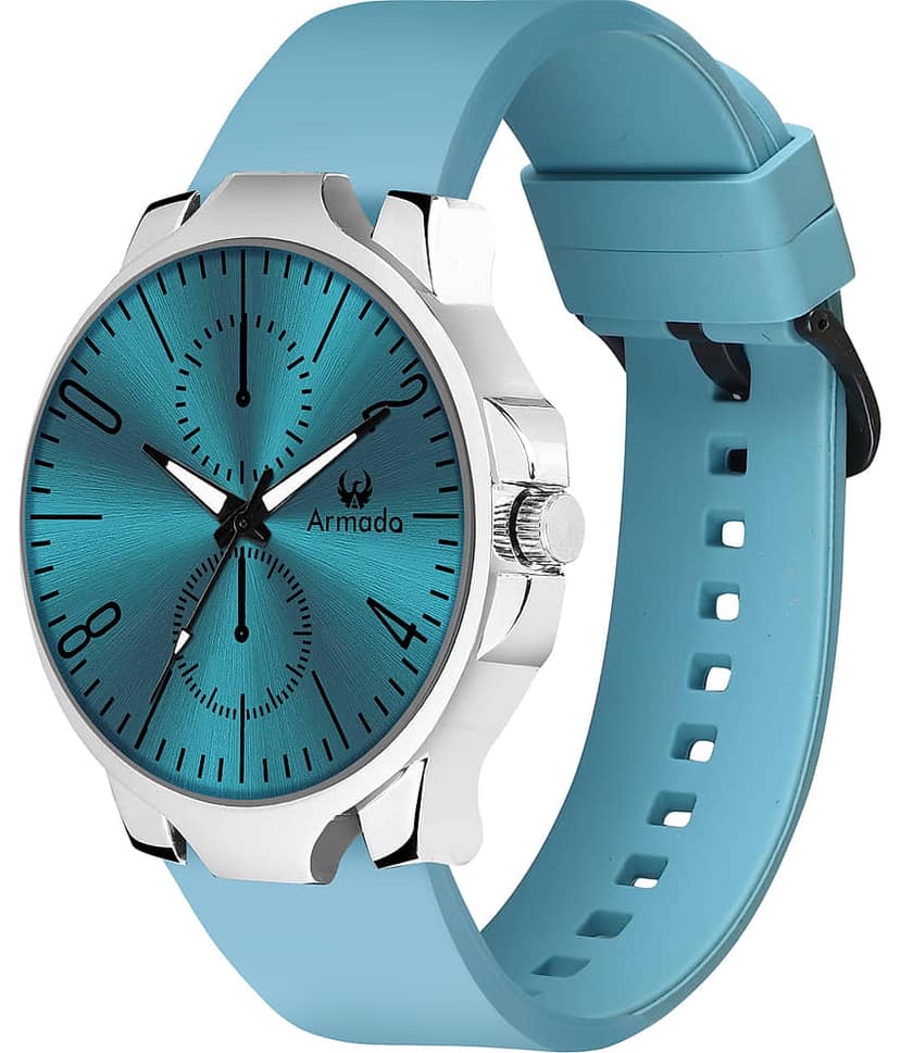 Armado Blue Silicon Analog Men's Watch