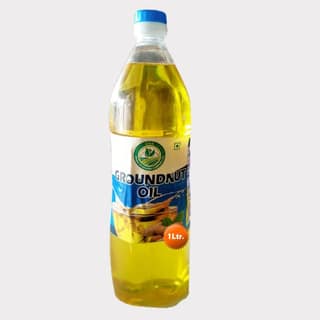 Groundnut Oil 1 Litre by Una Krishi Producer – Pure, Cold-Pressed & Made by Farmers.