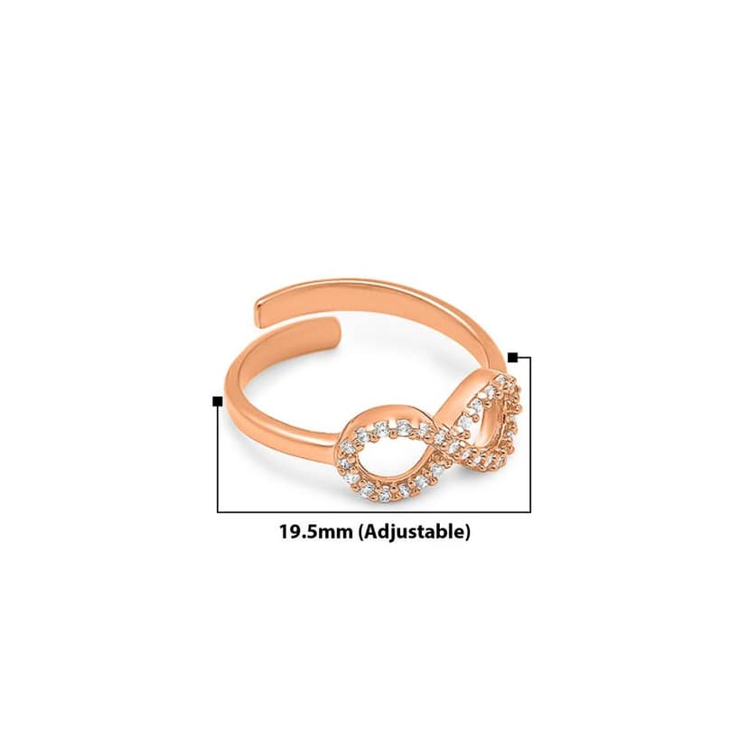 Rose Gold Infinity Aura Ring view 5