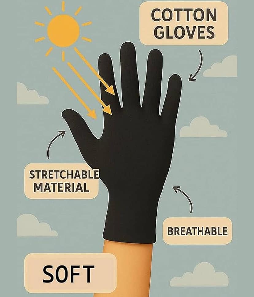 valdez Full Fingers Cotton Riding Gloves ( Pair of 1 )