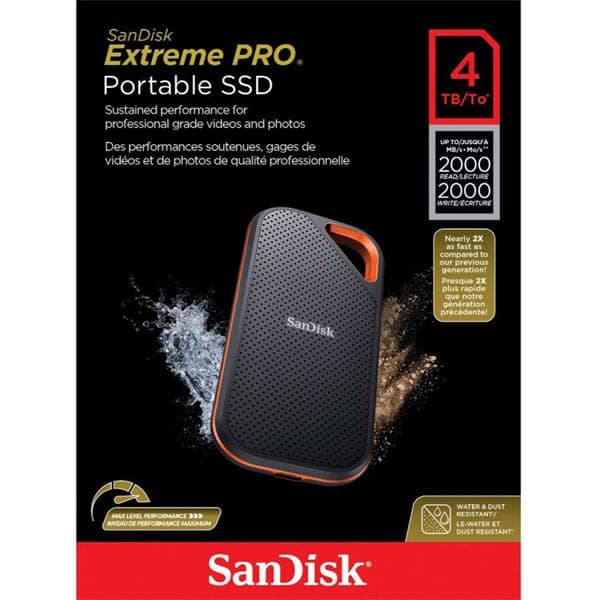 SanDisk E81 External 2TB Solid State Drive view 7