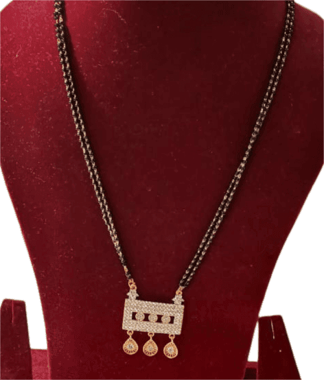 Black Beads Mangalsutra view 2