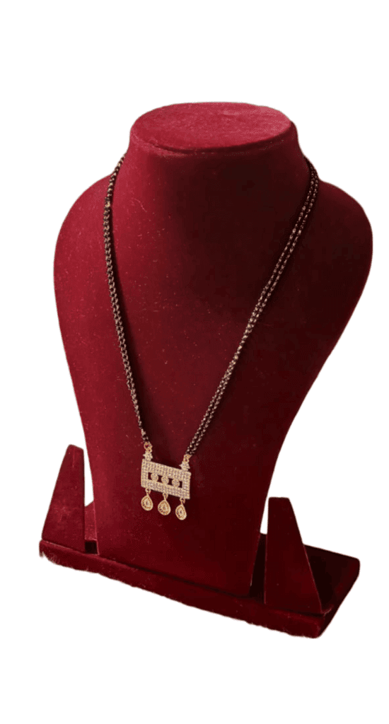 Black Beads Mangalsutra view 3