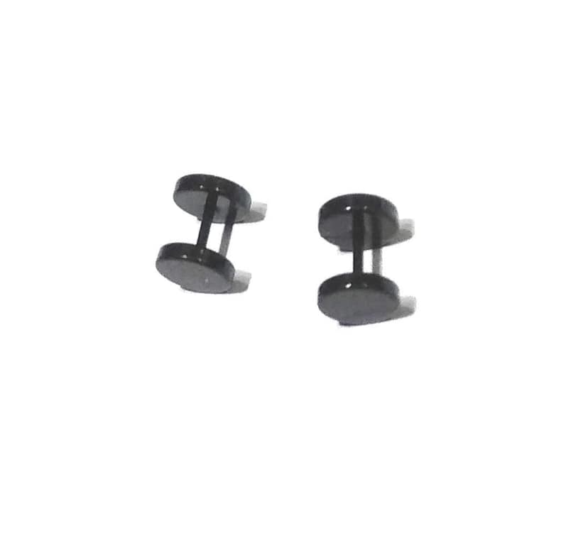 Nawani 1 Pair Mens Jewellery Black Studs Earring/Earring for Men/Boys/Boyfriend. view 2
