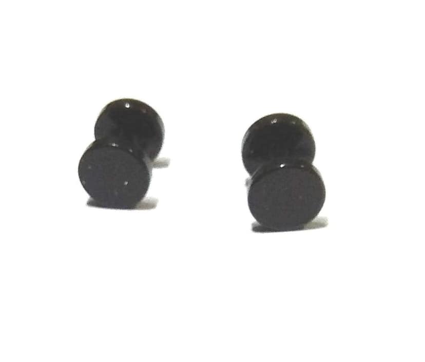 Nawani 1 Pair Mens Jewellery Black Studs Earring/Earring for Men/Boys/Boyfriend. view 3