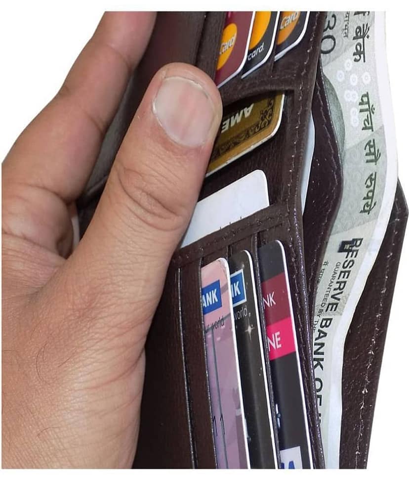 Style 98 Leather Brown Casual Money Clipper