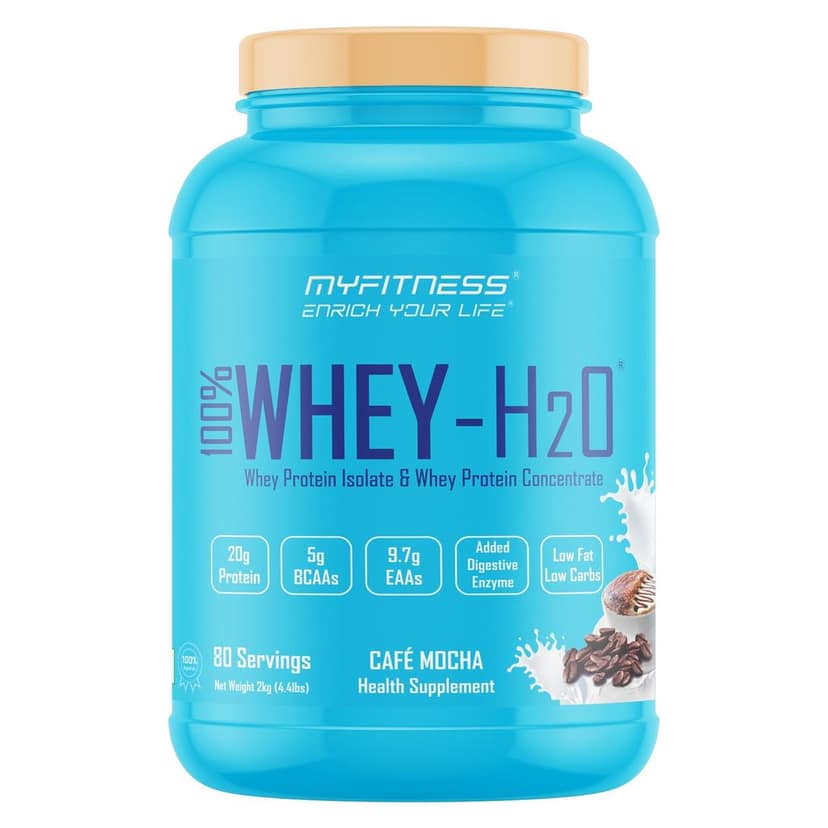 Myfitness Protein Powder 500g 1kg 2kg | 100% Whey H2O | 80% Protein Per Serving | Isolate & Concentrate Blend | Added Digestive Enzymes | Whey Protein Powder
