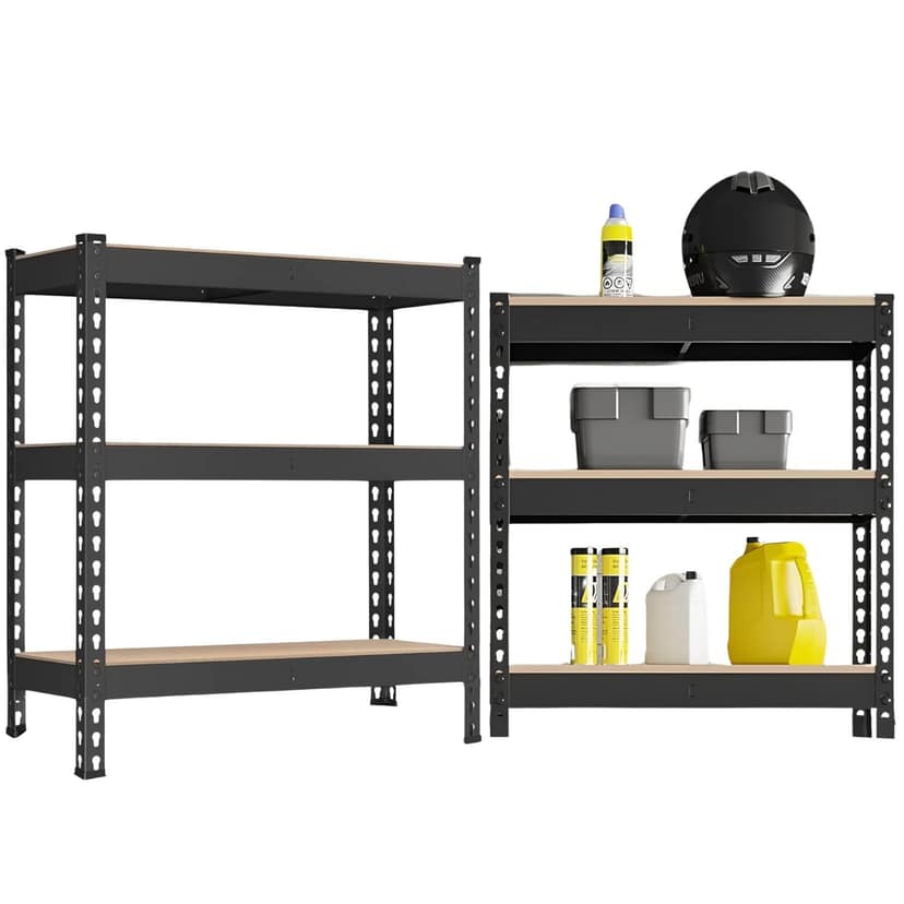 Panchhi Store 2 Shelf Kitchen Organizer Rack Adjustable Heavy Duty Boltless Metal Storage Rack for Multipurpose Use Shelving for Home, Garage, Office & Shop with Iron Frame