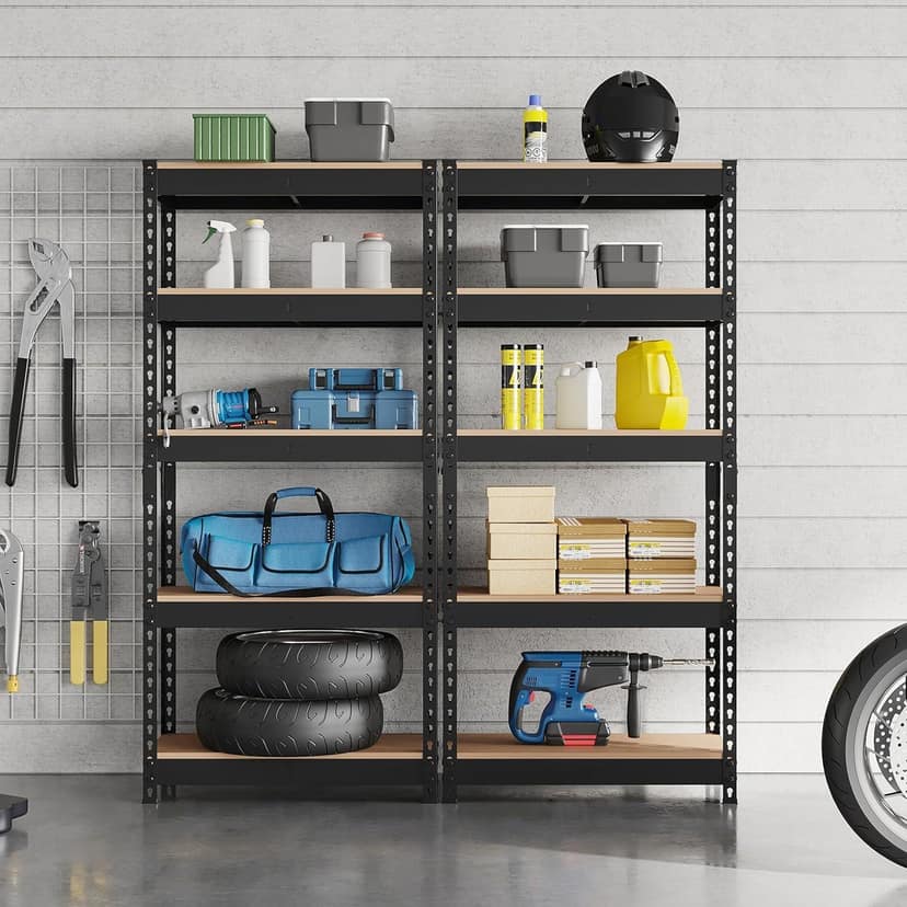 Panchhi Store 2 Shelf Kitchen Organizer Rack Adjustable Heavy Duty Boltless Metal Storage Rack for Multipurpose Use Shelving for Home, Garage, Office & Shop with Iron Frame view 2
