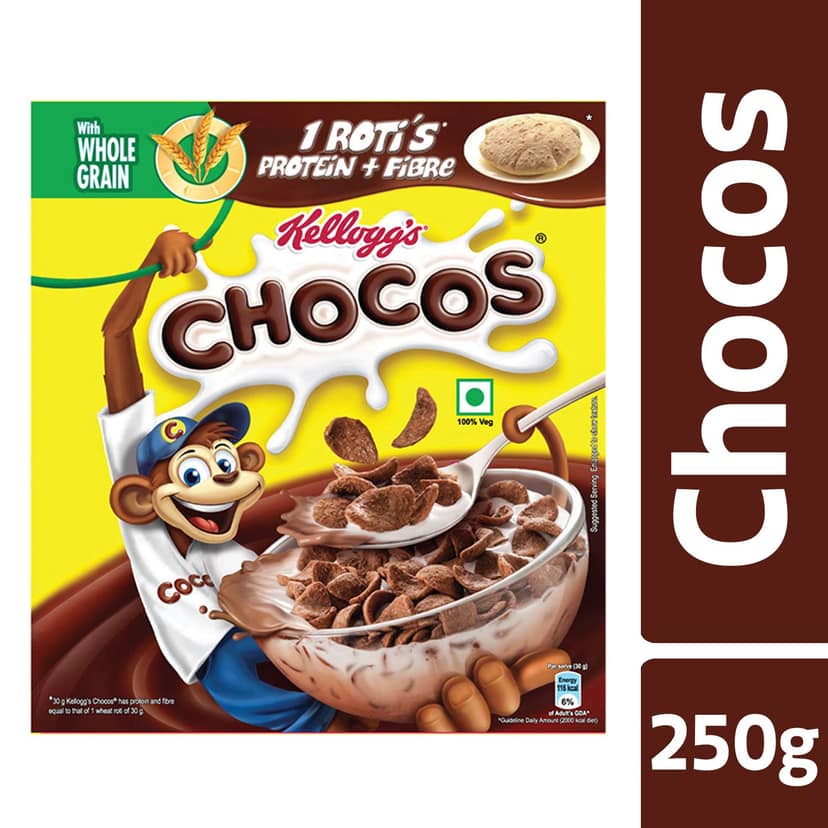 Kelloggs Chocos, Chocos, (250 Gms) view 2