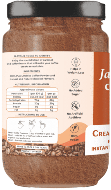 Jaipour Coffee Caramel, 60 gm Glass Jar view 2