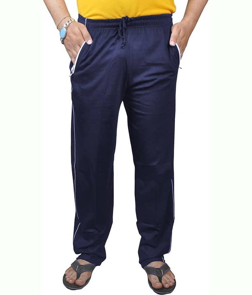 Reoutlook Blue Cotton Blend Men's Trackpants ( Pack of 1 )