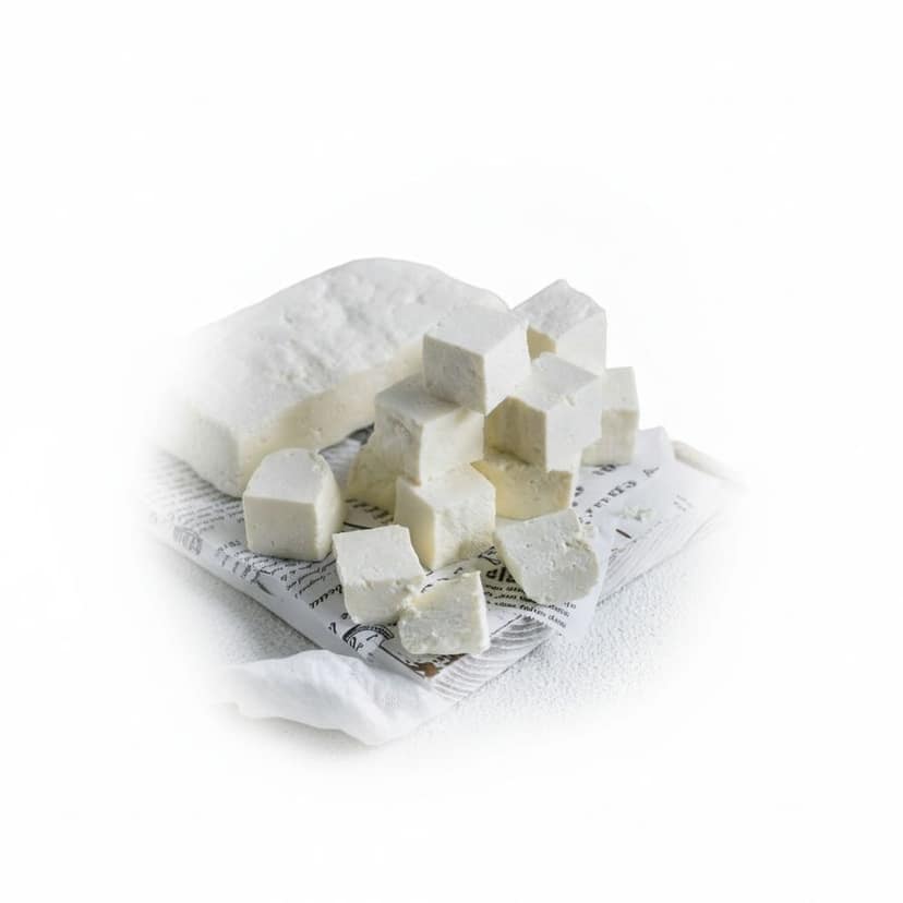 Fresh Paneer Block - 1 kg - One vacuum packed block of paneer