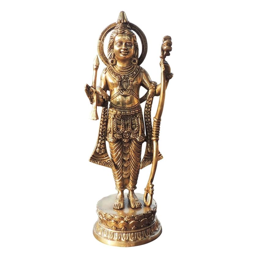 Brass Showpiece Ramlala God Idol Statue (BSMAS1738 F) view 2