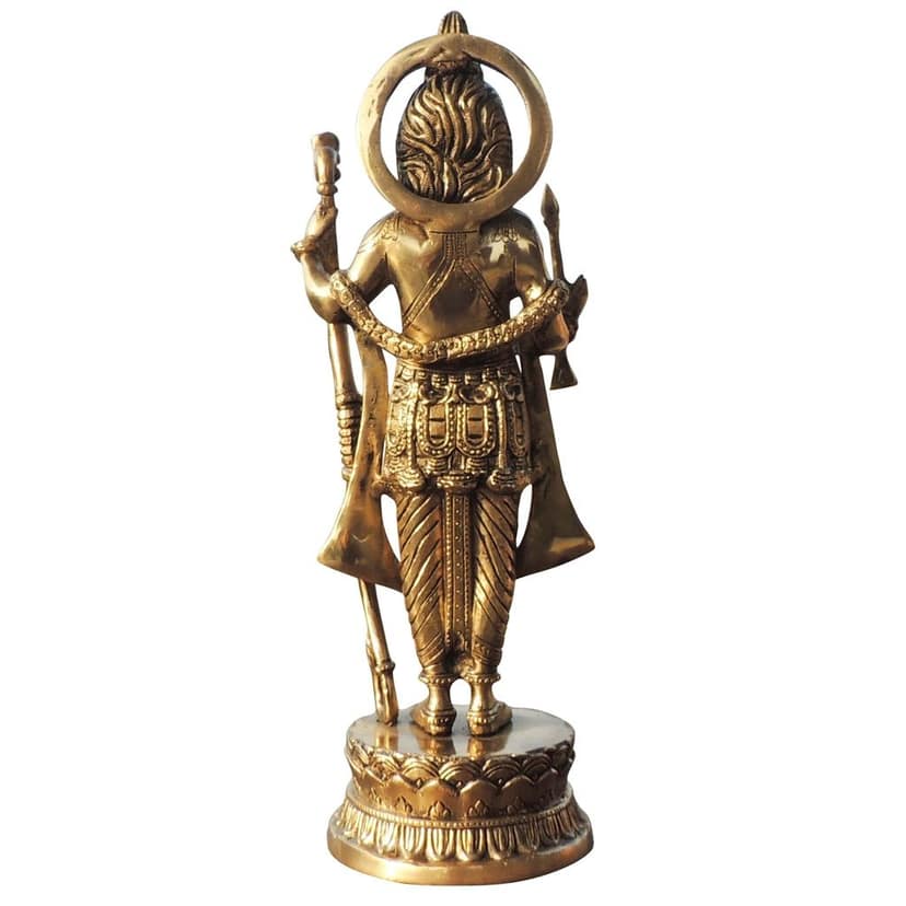 Brass Showpiece Ramlala God Idol Statue (BSMAS1738 F) view 3