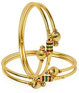 YouBella Gold Plated Bangle Set