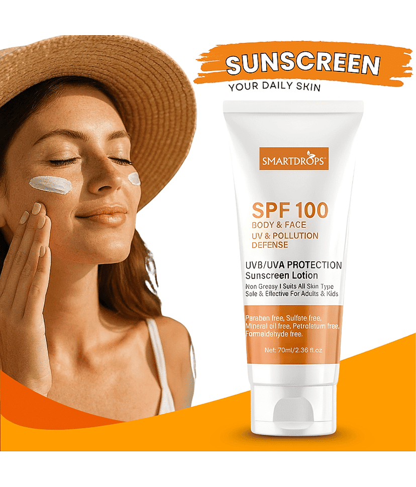 Smartdrops Sunscreen Lotion For All Skin Type ( Pack of 1 )