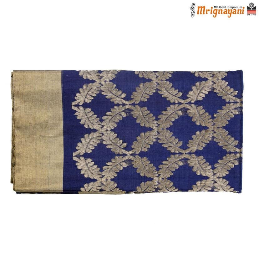 HANDLOOM CHANDERI SILK SAREE WITH BLOUSE (SKU - 1SC110270222 SAREE-1032) view 5