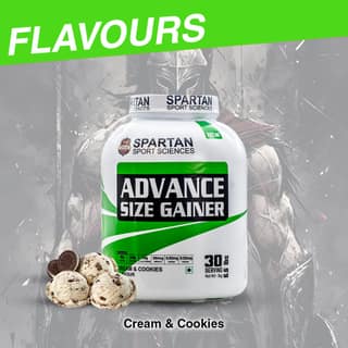 SPARTAN SPORT SCIENCES Advance Size Gainer | Muscle Mass & Weight Gainer Powder with Highest Protein and Carbohydrates with 13 Multivitamins & Minerals for Men & Women