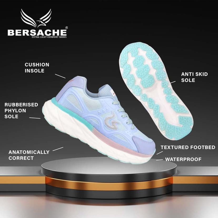 Bersache Premium Sports ,walking,Gym,cricket, Trending Running Shoes For Women's view 5