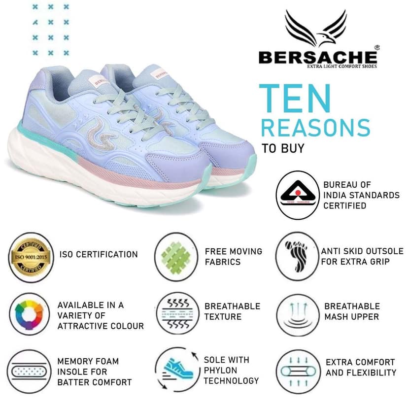 Bersache Premium Sports ,walking,Gym,cricket, Trending Running Shoes For Women's view 7
