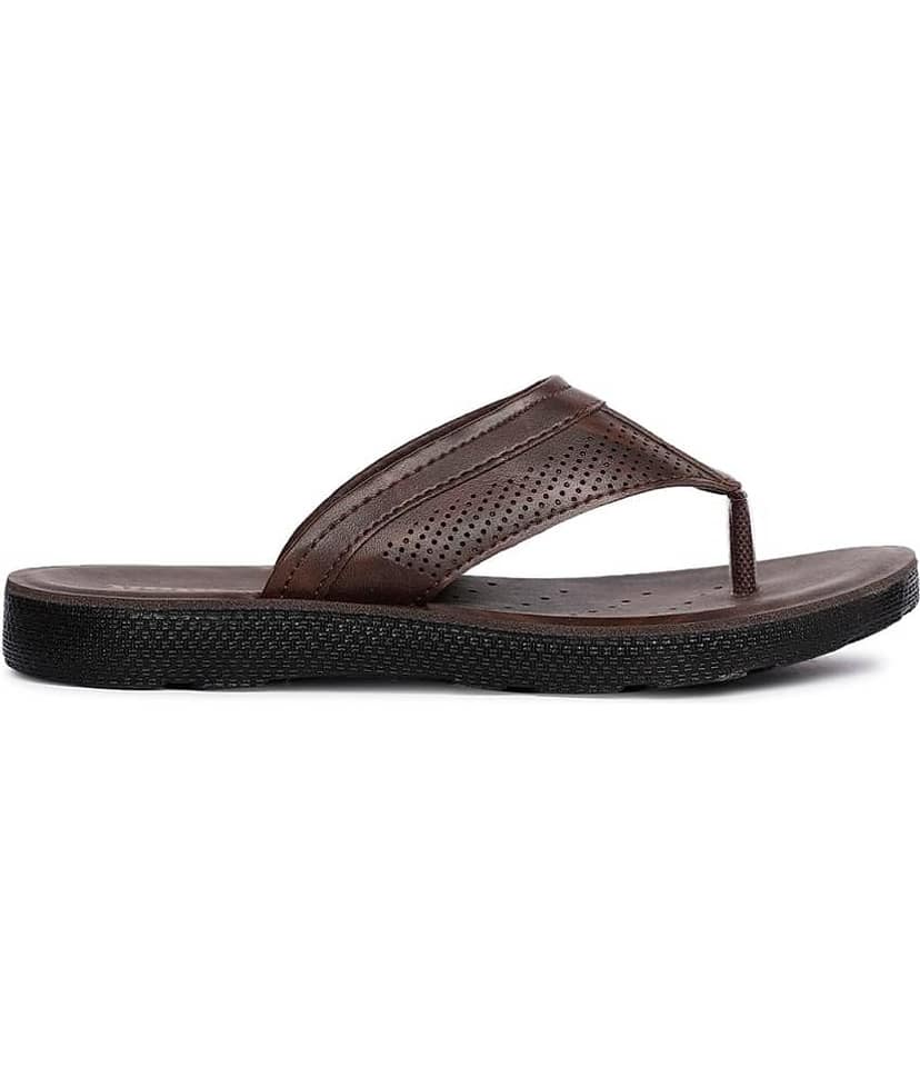 Bata - Brown Men's Sandals view 2