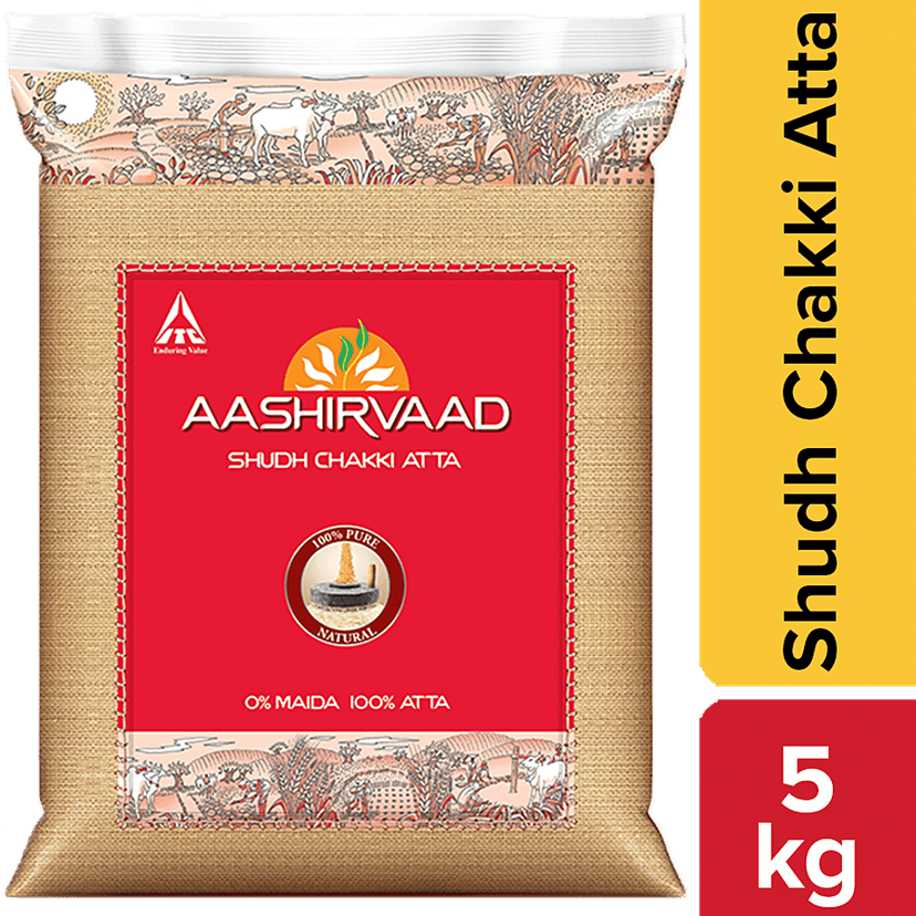 Aashirvaad Shudh Chakki Atta/Gavhache Peeth, 5 Kg