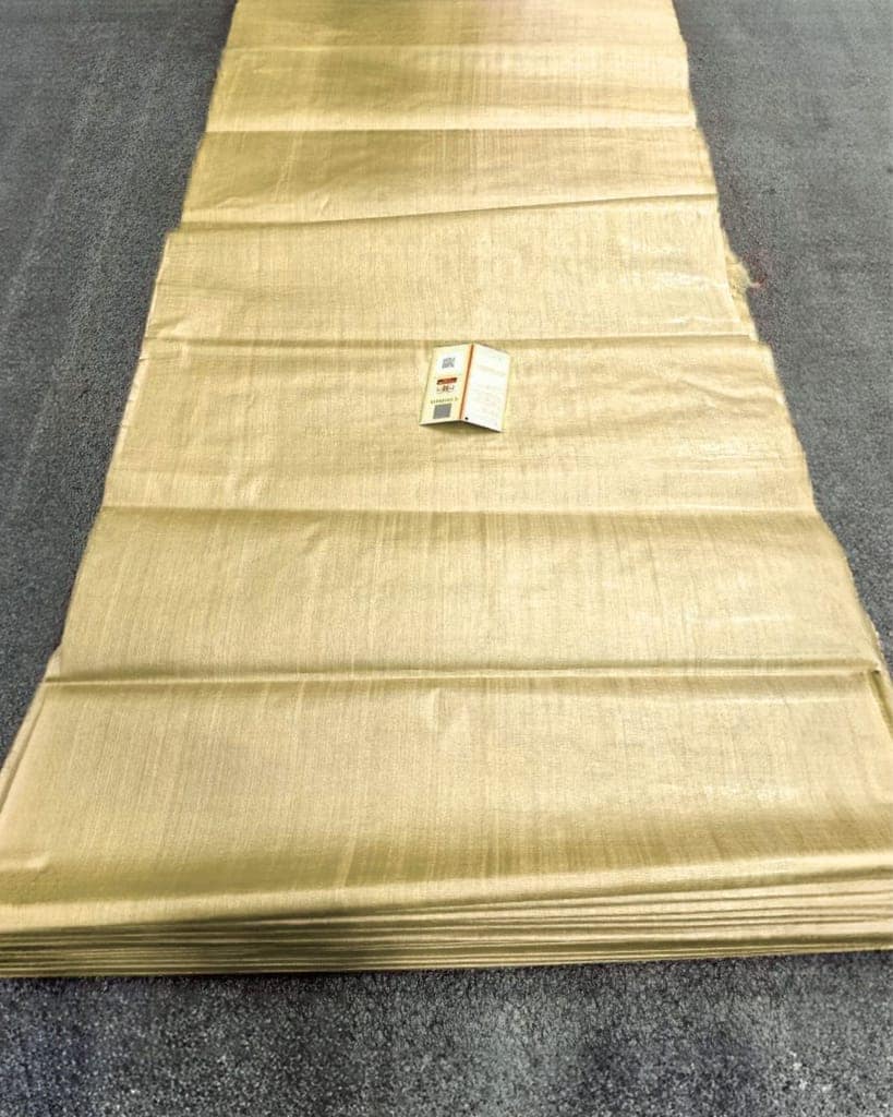 Silkmark Certified Pure Tussar Silk Fabric Cornflower Yellow Color-9959