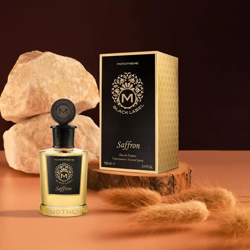 Monotheme Black Label Saffron EDP Perfume for Men & Women – Long-Lasting Luxury Fragrance with aromatic spicy accords & notes of Tobacco & Leather – Gift for Men & Women – 100 ml view 3