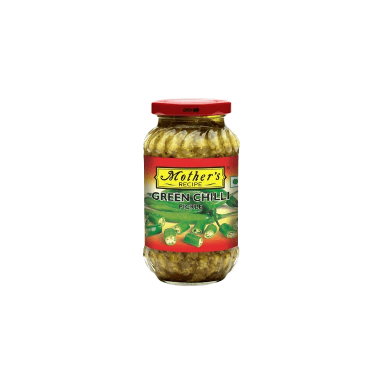 Mothers Recipe Pickle Green Chilli 300 G Jar