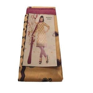 Buy Purple Cotton Bandhani Work Unstitched Salwar Suit With Dupatta Set For Women view 2