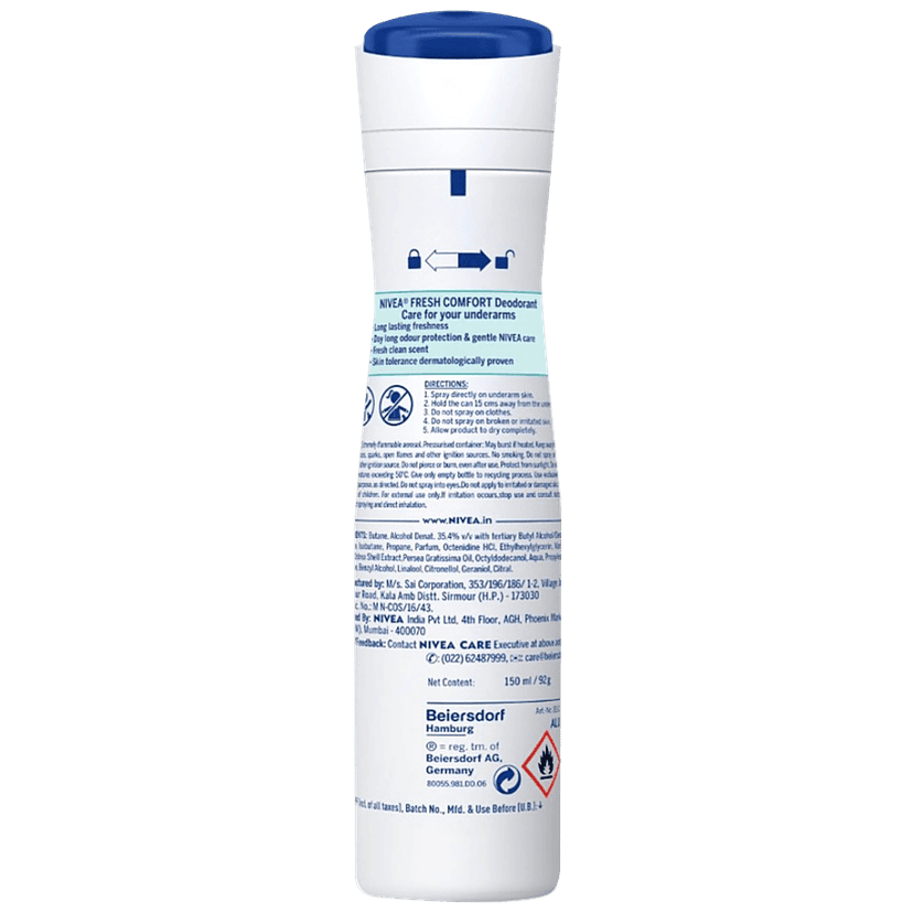 Nivea Fresh Comfort Women Deodorant - Long Lasting Freshness & 48H Protection, 150 Ml view 2