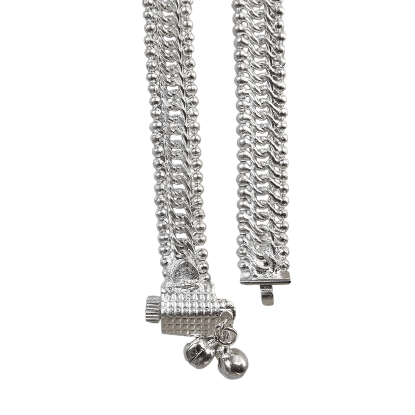 Elegant Silver-Plated Chain Anklets for Women view 2