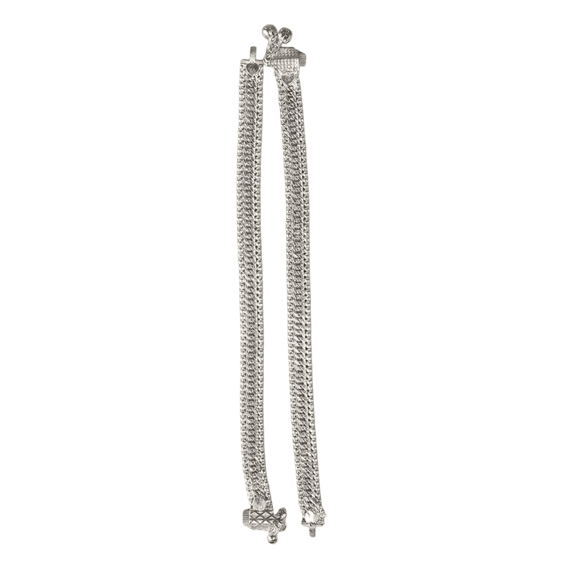 Elegant Silver-Plated Chain Anklets for Women view 3