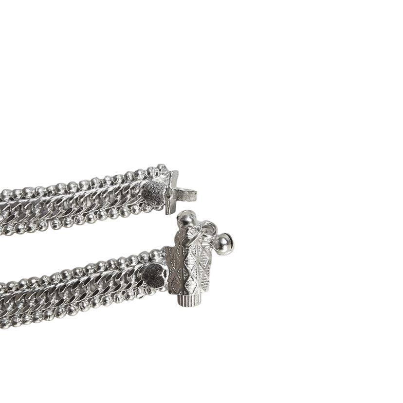 Elegant Silver-Plated Chain Anklets for Women view 4